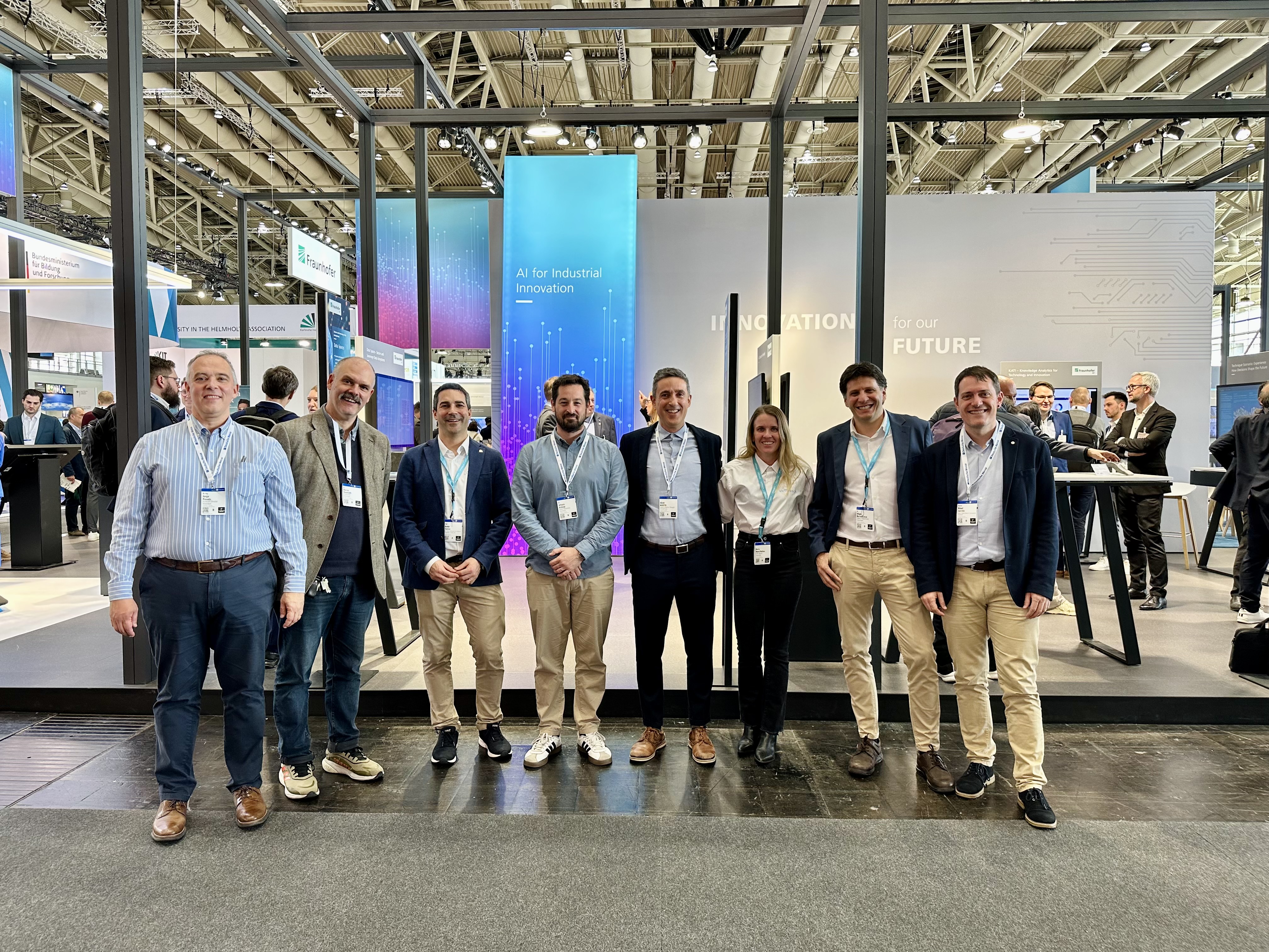 Vicomtech, in collaboration with Fraunhofer IESE and NetApp, presents at Hannover Messe its digital solutions for integrating data spaces into manufacturing processes